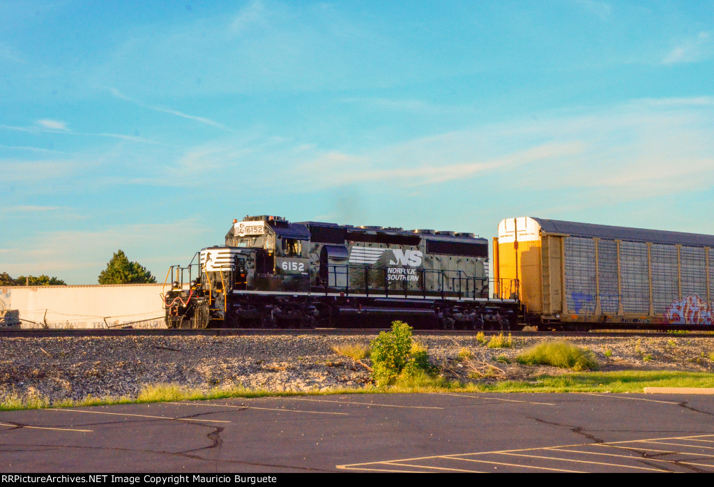 NS SD40-2 Locomotive in the yard